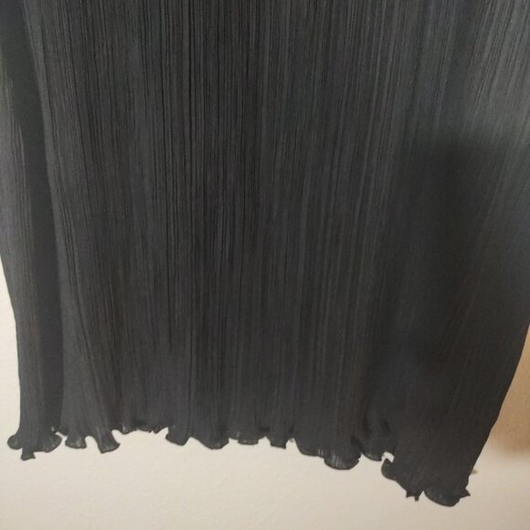 Madewell Plissé Mini Tee Dress Black Women's Size 16 NWT - Picture 9 of 11